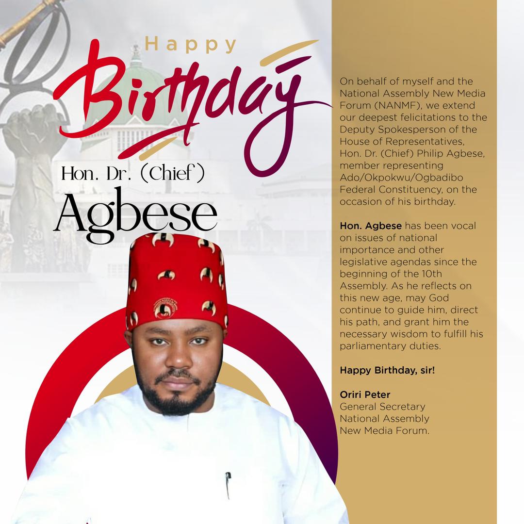 National Assembly New Media Forum Celebrates with Hon. Philip Agbese on his Birthday