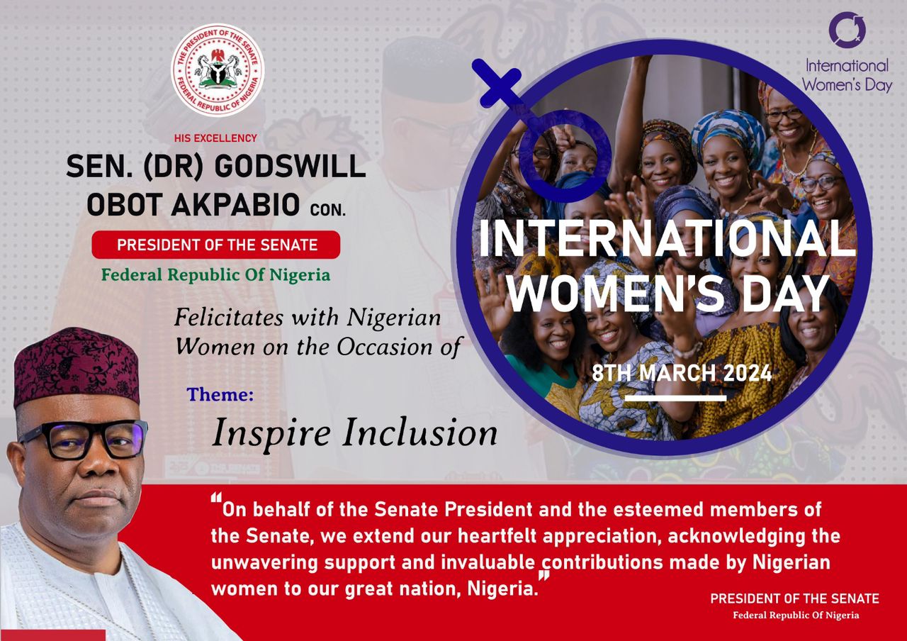 International Women’s Day: Akpabio Pledges to Continue Promoting Rights of Women, Girls in Nigeria