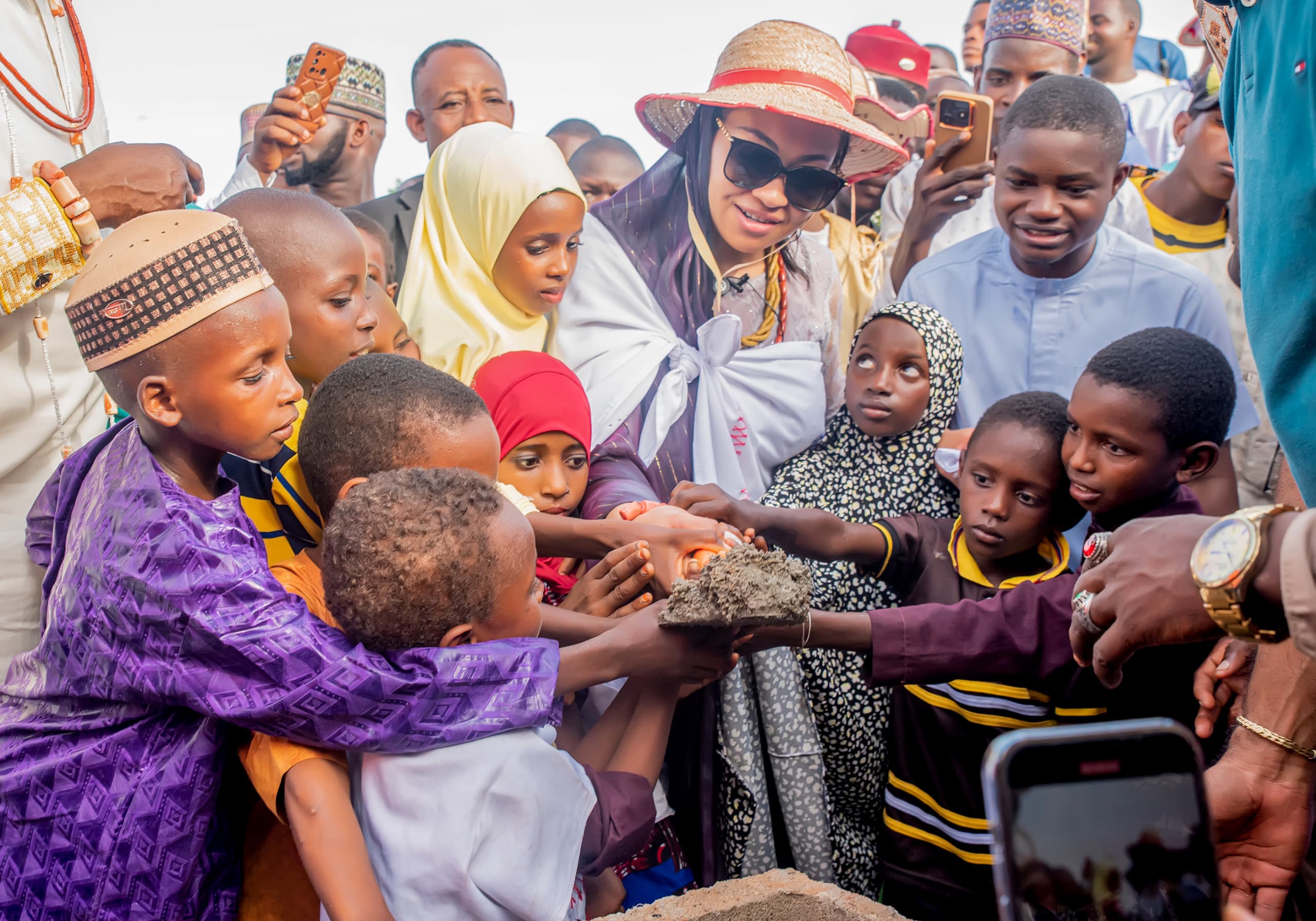 Senator Natasha flags off construction of New schools in Osara Kogi Central