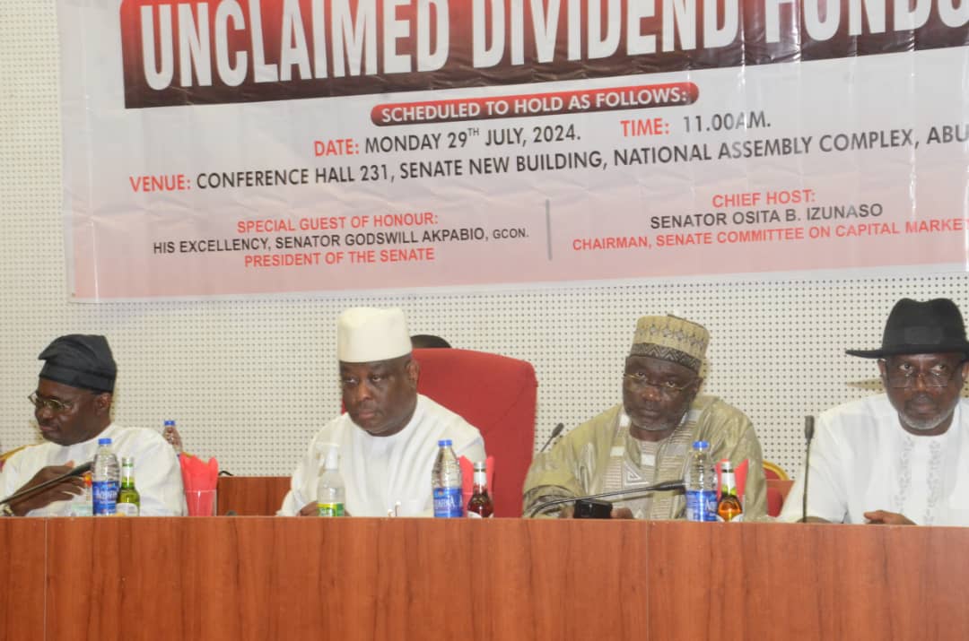 Unclaimed Dividend Funds: Senate Calls for Transparency in Building Nigerian Capital Market to Drive Sustainability