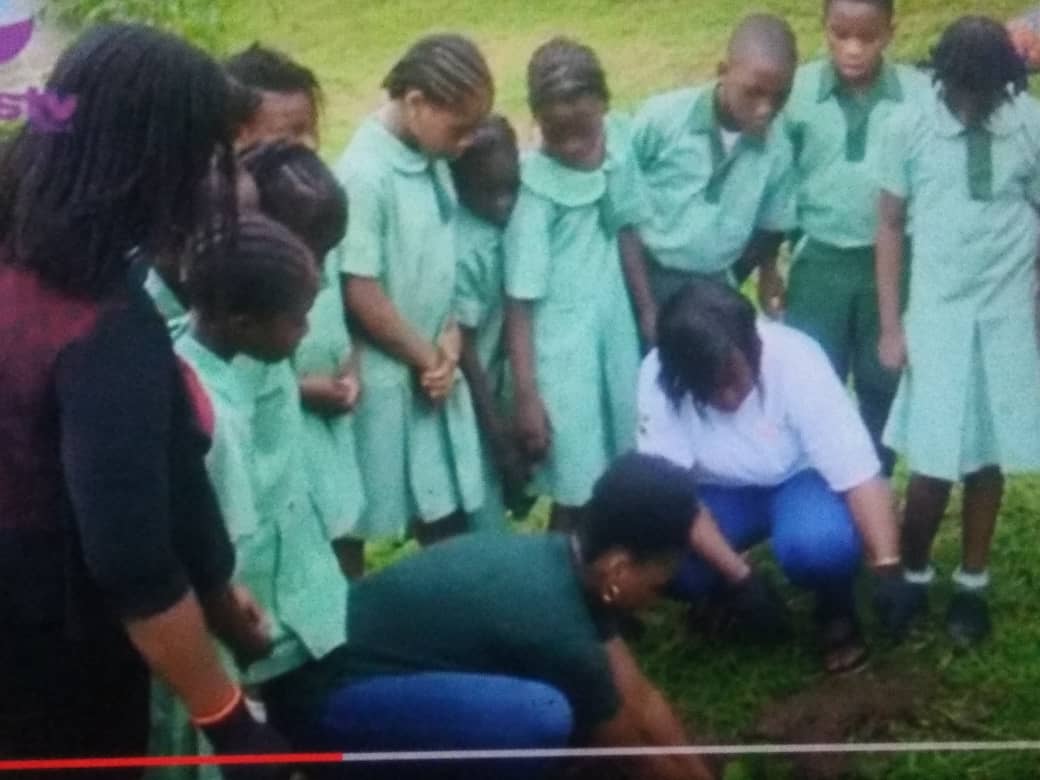 NCF, Edebire family  partner on tree planting