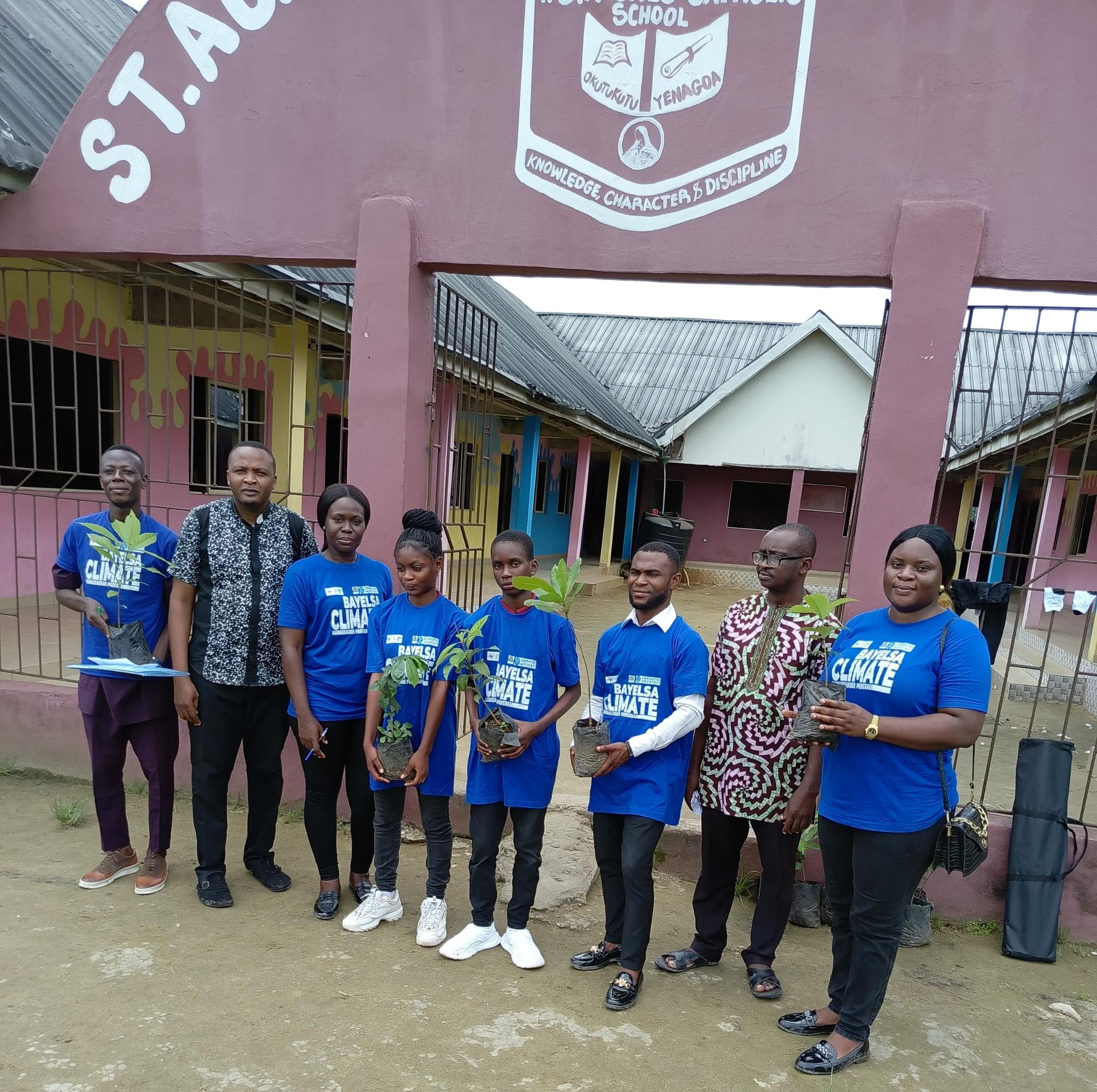 Bayelsa Climate Ambassadors Establish School Climate Club, Plant Trees for Environmental Sustainability