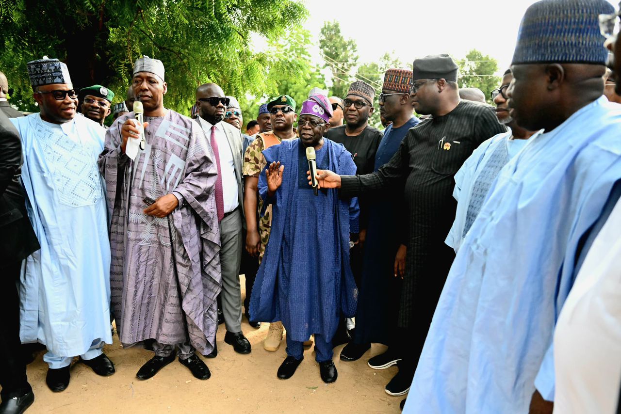 President Tinubu Visits Borno State, Pledge to Create Disaster Relief Fund for Victims of Climate Change