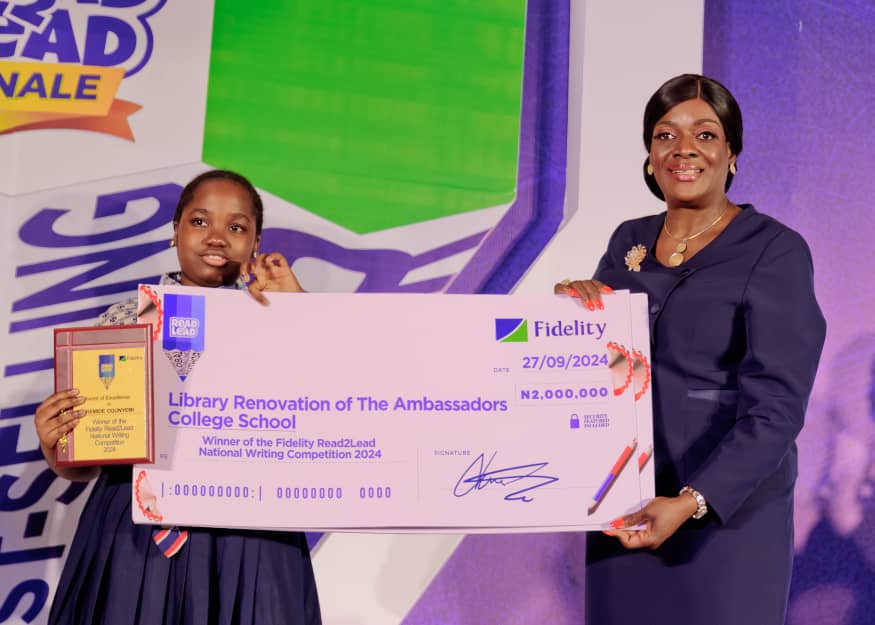 Iremide Ogunyemi wins Fidelity Bank’s ‘Read2Lead’ Writing Competition