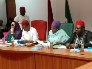 Co-chairman Joint Committee on Steel Senator Patrick Ndubueze, Honourable Zainab Gimba, and others members 